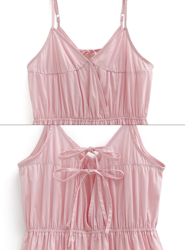 フリージア バックリボンティアードキャミワンピース[tu1267