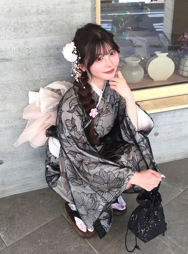 3点セット2Wayチュール花柄セパレート浴衣[tu1512] | レディース