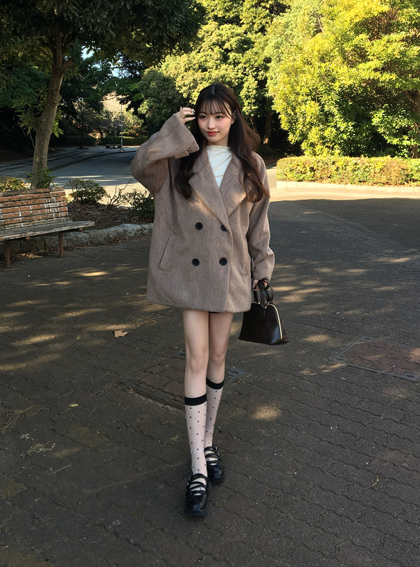 シャギーコクーンコート[ze914] | レディースファッション通販の