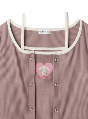 サンリオコラボ マイメロディ刺繍キャミソールXカーディガン