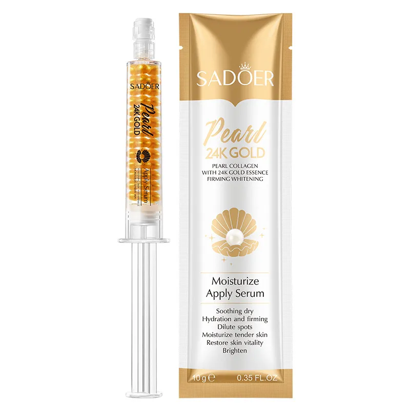 Sadoer 24k Gold Pearl Collagen Hydrating Needle Moisturizing Apply