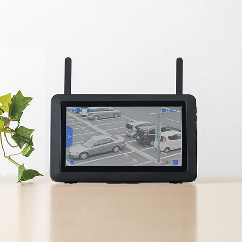 防犯カメラ&ワイヤレスモニターセット（防水屋外対応カメラ