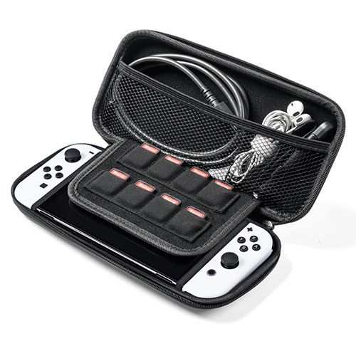 Nintendo Switch 有機ELモデル専用 セミハードケース ガラスフィルム