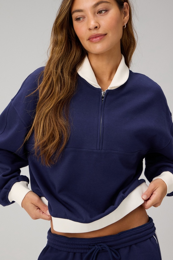 Cozy Fleece Relaxed Half Zip - Fabletics