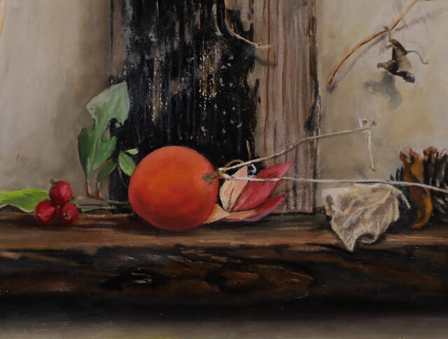 油彩 烏瓜のある静物 | iichi 日々の暮らしを心地よくするハンドメイド