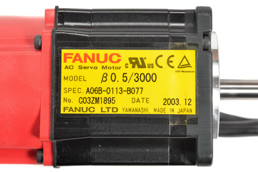 FANUC ACサーボモータ A06B-0113-B077 | 保守部品.com