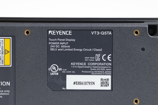 キーエンス タッチパネル VT3-Q5TA | 保守部品.com