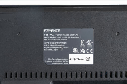 キーエンス タッチパネル VT5-W07 | 保守部品.com