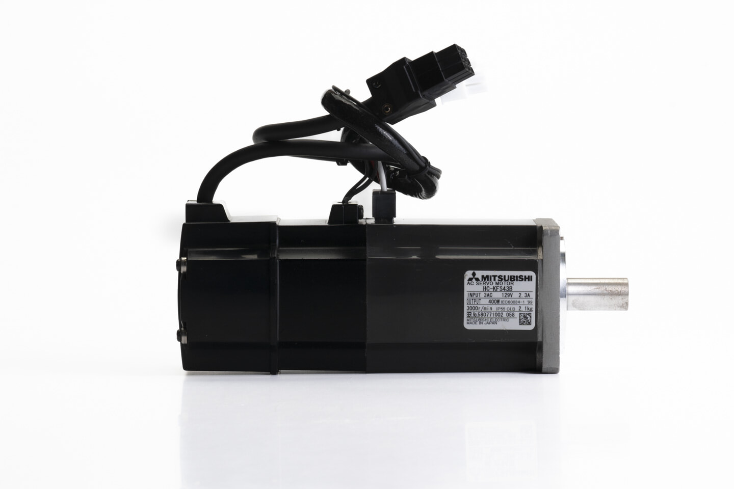 三菱 電磁ブレーキ付きACサーボモータ HC-KFS43B (ケーブルが短い