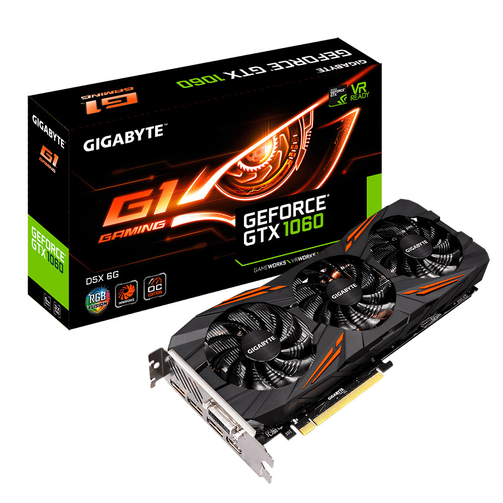 Gigabyte Drops Three New GTX 1060 6GB GDDR5X Graphics Cards