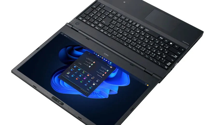 This business laptop mixes modern specs with ancient tech