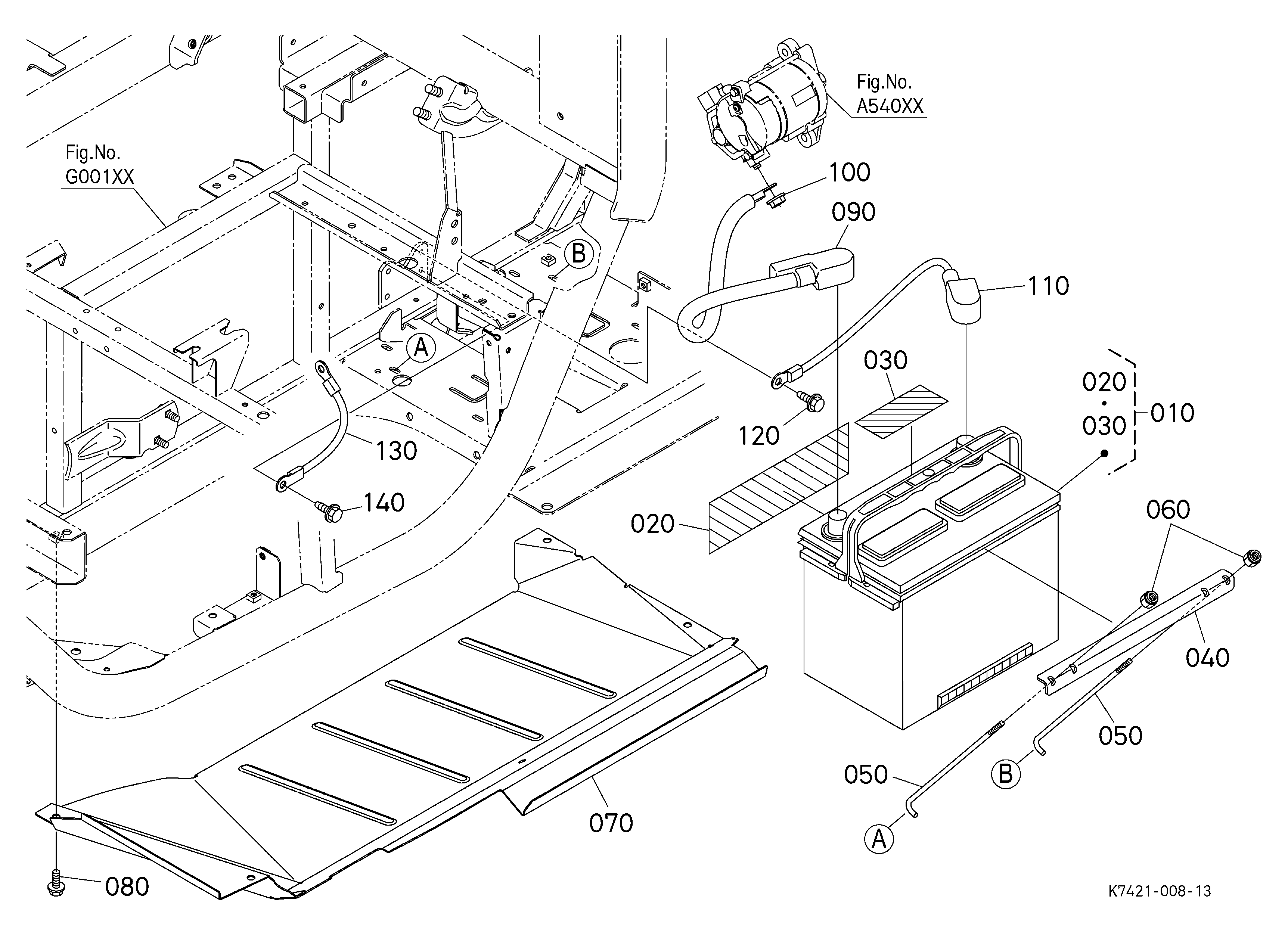 Kubota RTV-X1120DR2 (Model Code.K7431-XXXXX) Parts Diagrams