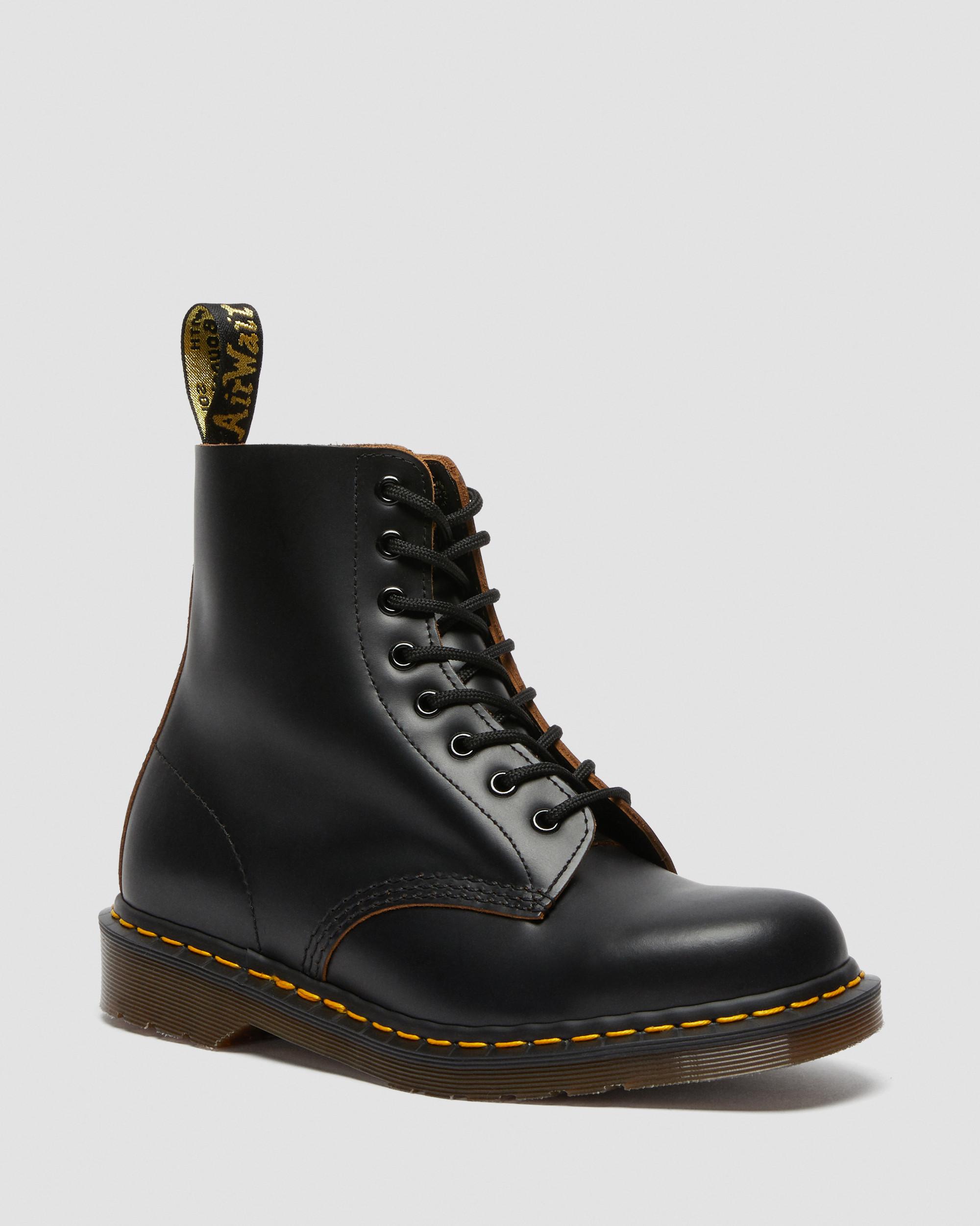 1460 Vintage Made in England Lace Up Boots in Black | Dr. Martens