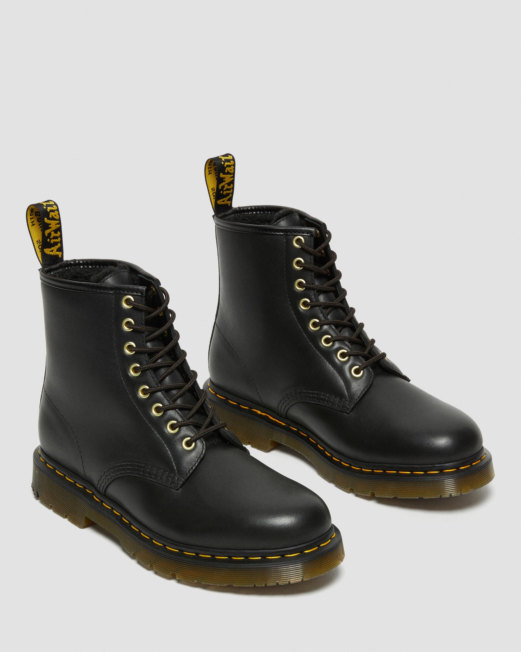 1460 DM's Wintergrip Leather Lace Up Boots in Black | Dr. Martens