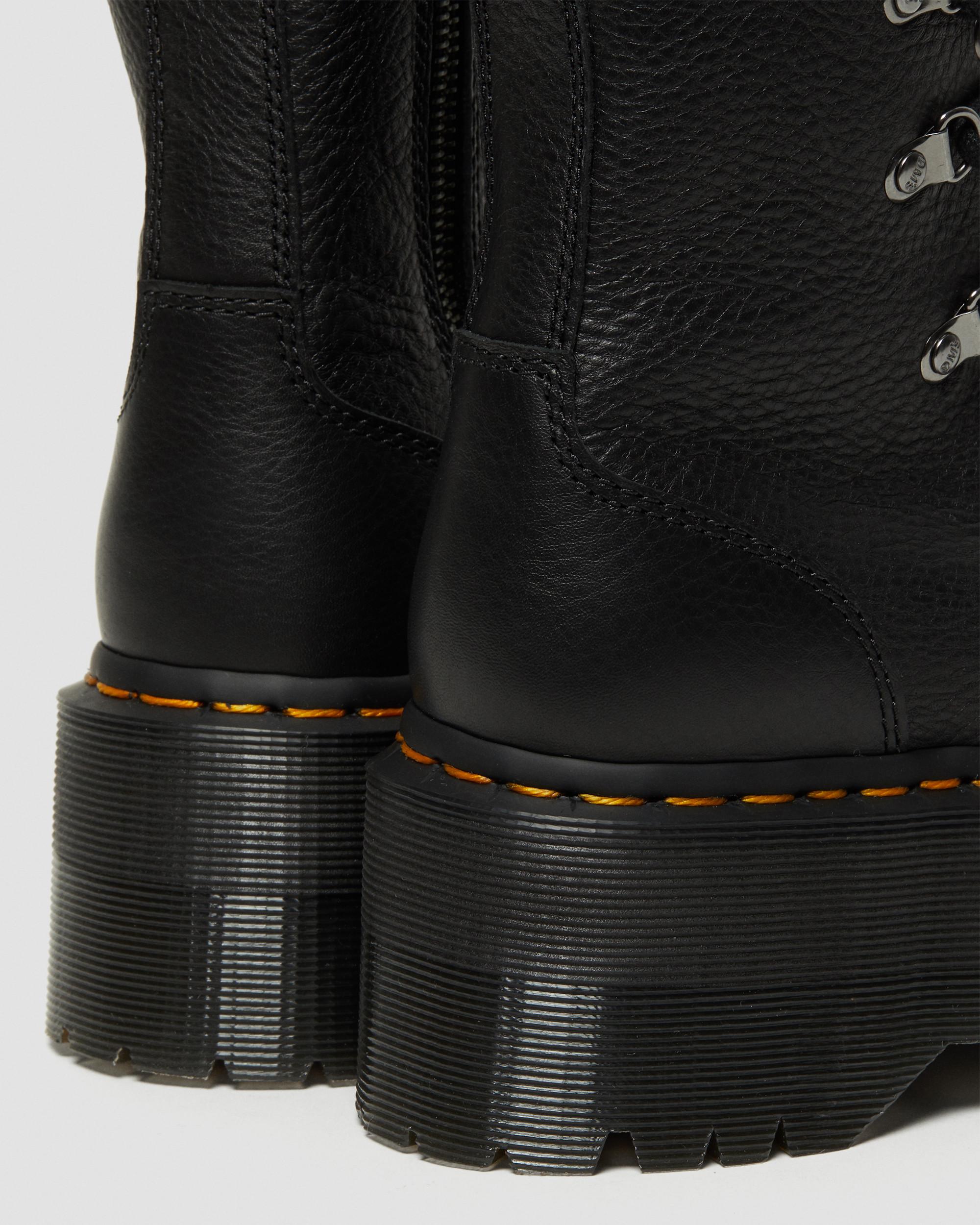 1B60 Max Hardware Leather Knee High Boots in Black | Dr. Martens