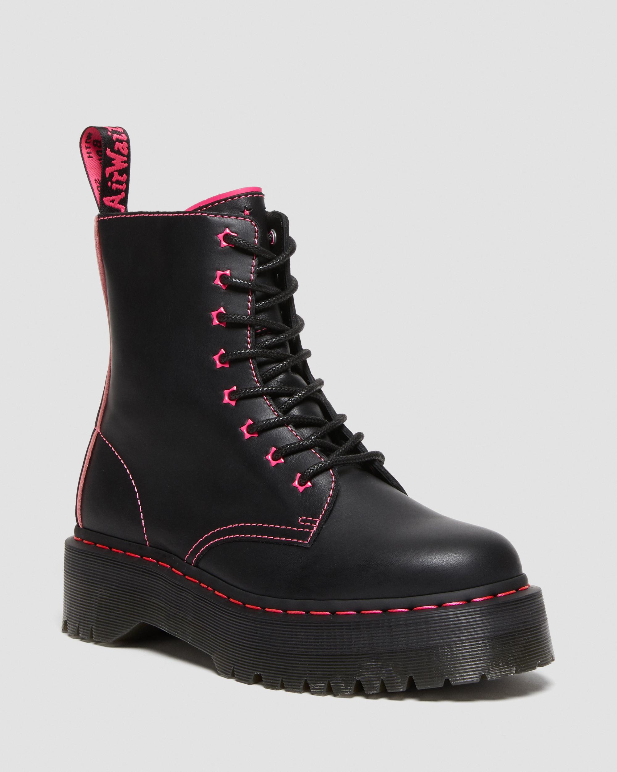 Jadon II Boot Neon Star Leather Platforms in Black | Dr. Martens