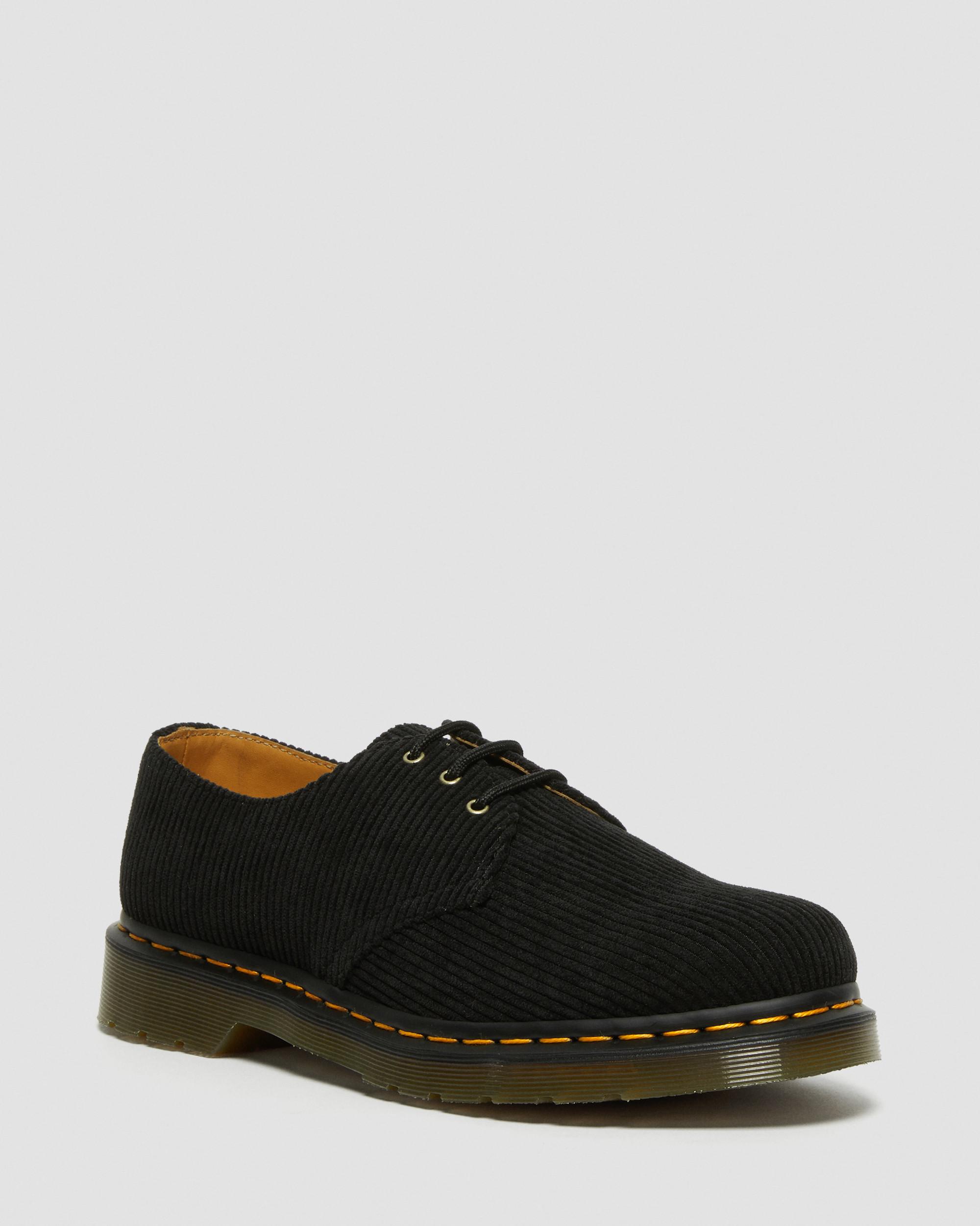 1461 Corduroy Oxford Shoes in Black | Dr. Martens