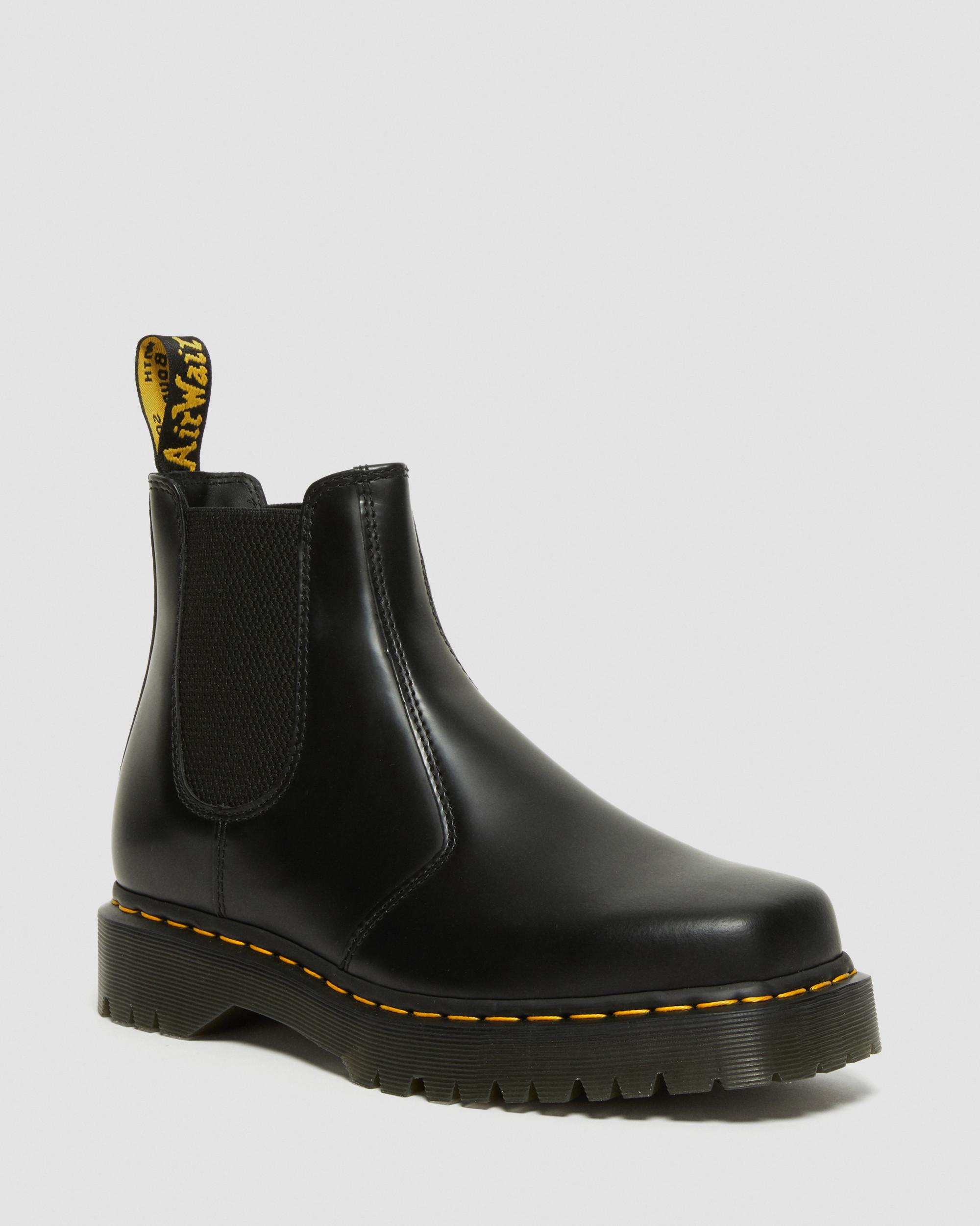 2976 Bex Squared Toe Leather Chelsea Boots in Black | Dr. Martens