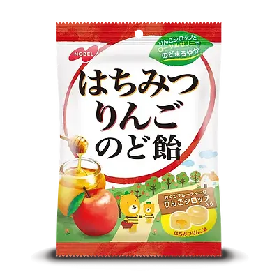 ノーベル製菓 はちみつりんごのど飴 | ニジヤマーケット