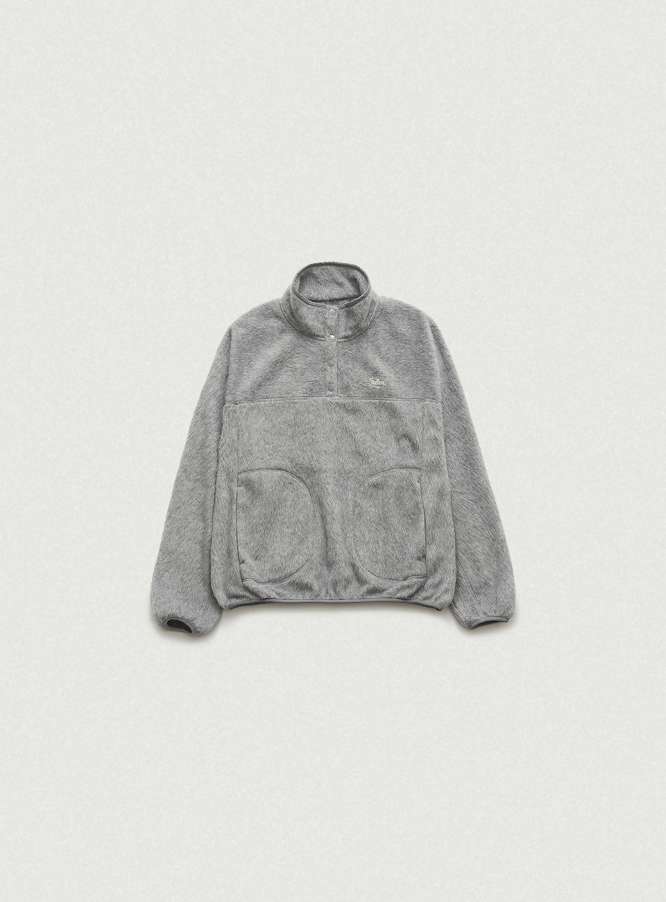 Pove Fleece Half-Snap Pullover_Grey | ファッション通販サイト NUGU