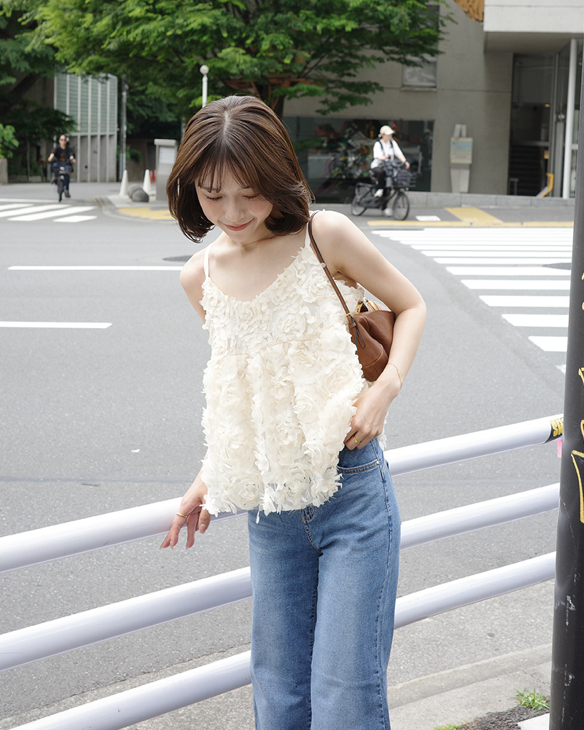 ローズフレアキャミソール | ファッション通販サイト NUGU