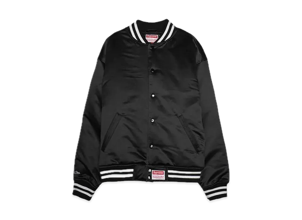 Supreme x Mitchell & Ness Satin Varsity Jacket 