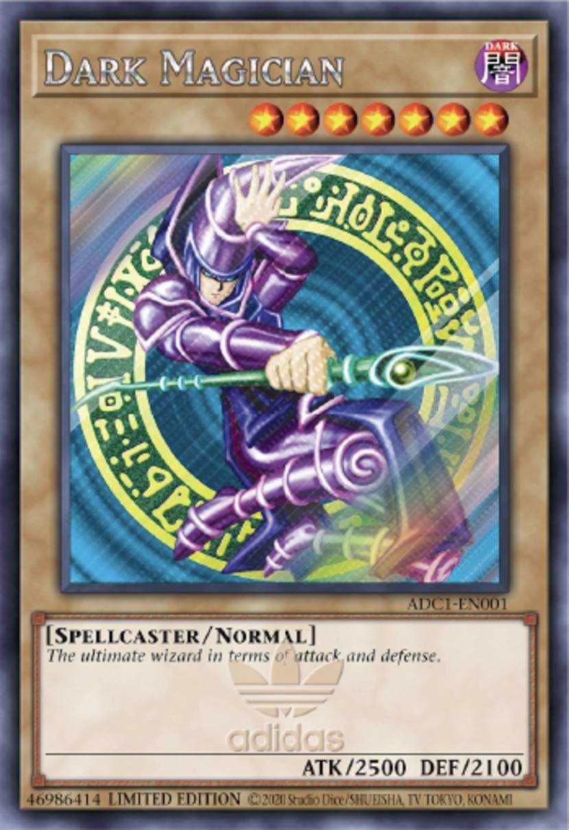 ブラック・マジシャン Dark Magician アディダス コラボ記念カード