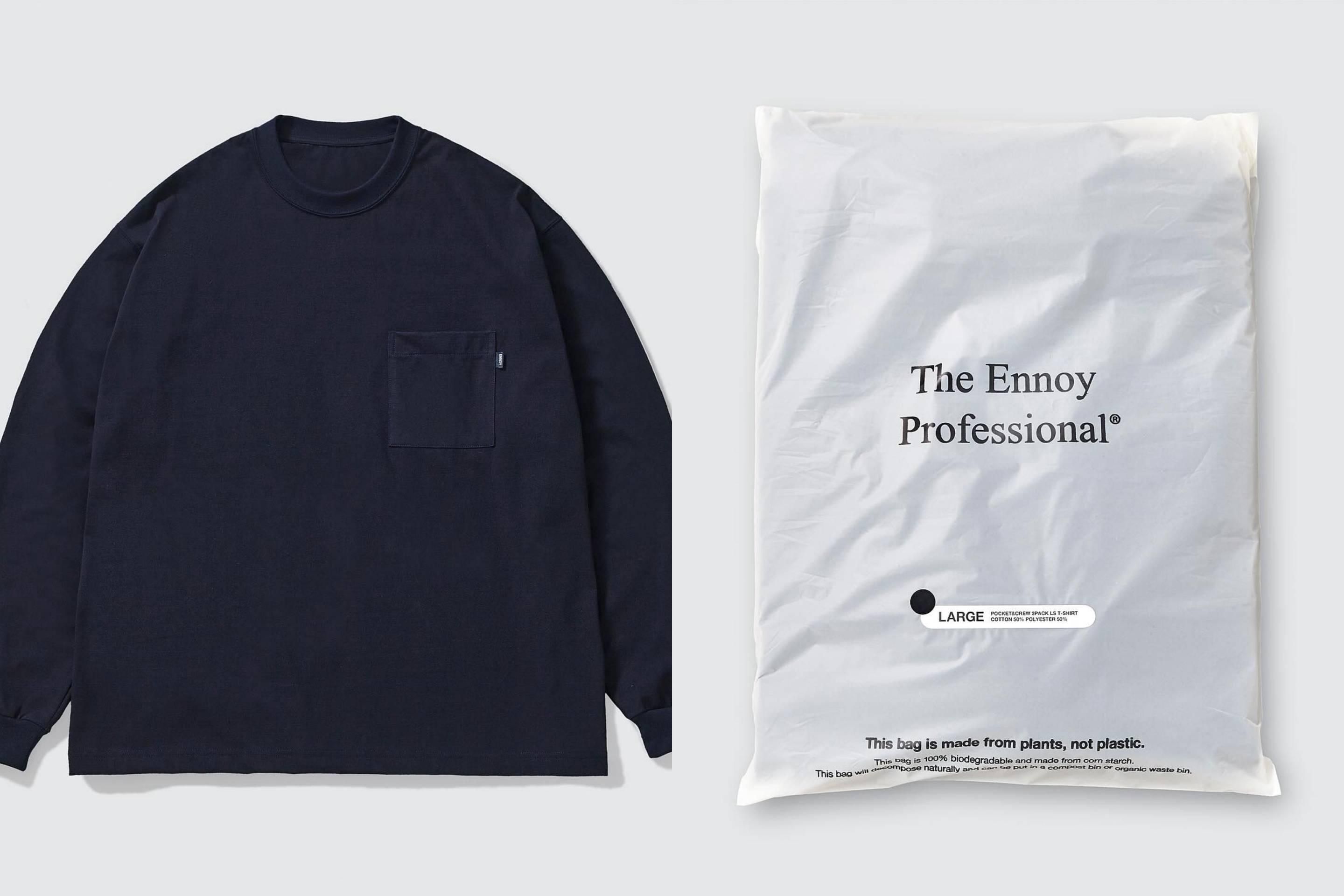 4/6発売｜ENNOY Pocket&Crew 2Pack LS T-Shirt｜抽選/販売/定価情報