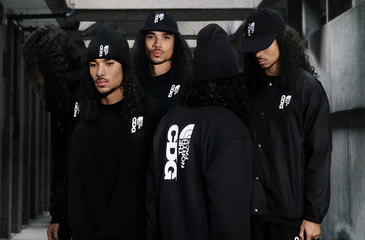 両者のロゴが際立つ、黒のカプセルコレクション！The North Face× CDG