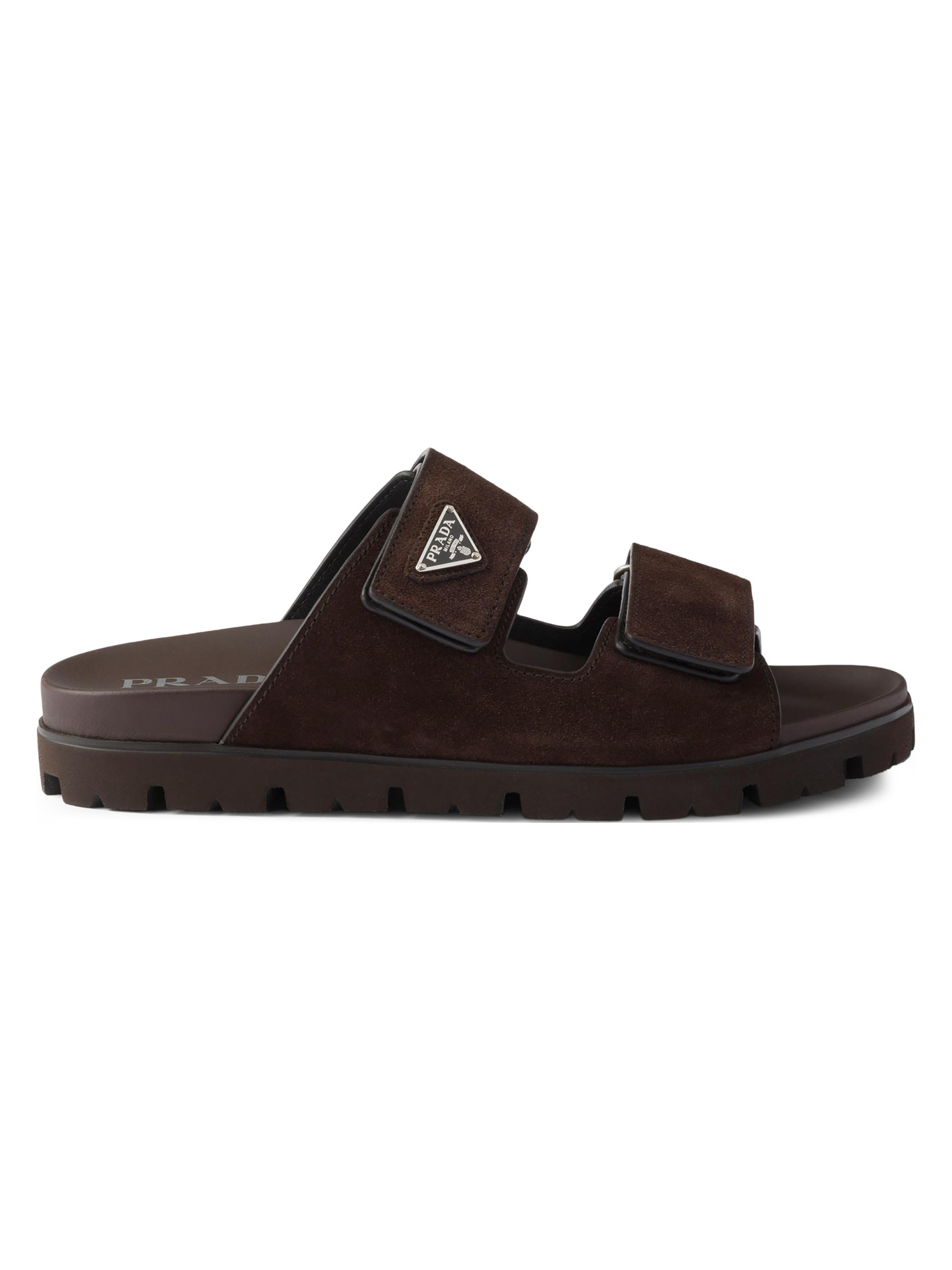 Prada Leather Strap Sandals | Saks Fifth Avenue