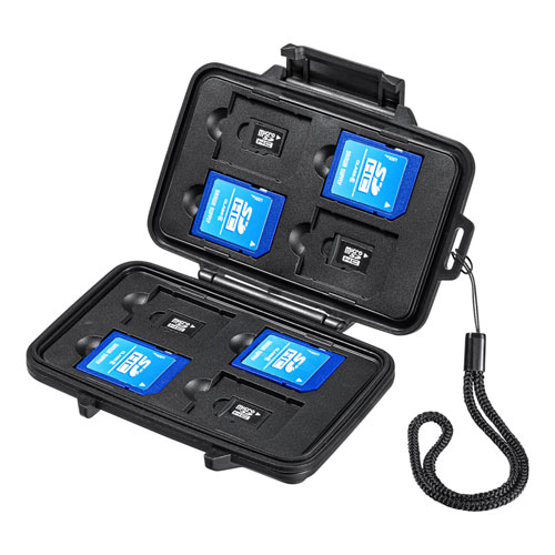 SDカード・microSDカードを水やホコリから守る防水・防塵メモリー