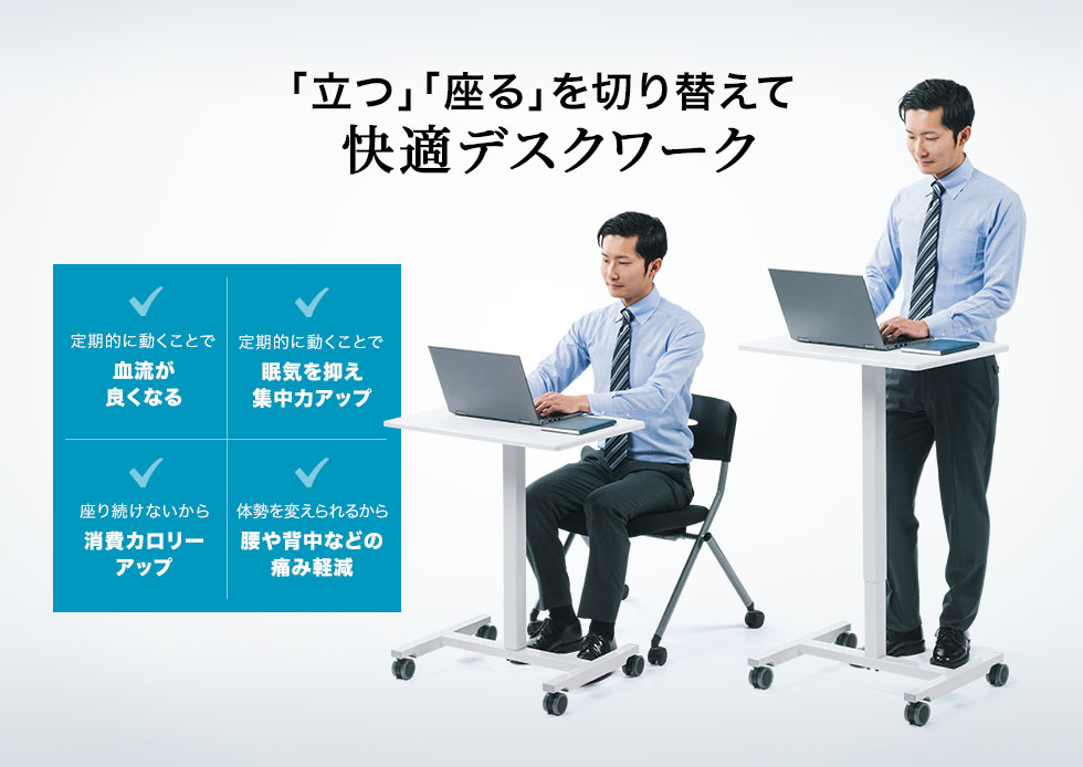 ERD-GAP1W【パーソナルガス昇降デスク（天板サイズ幅620mm×奥行き430mm