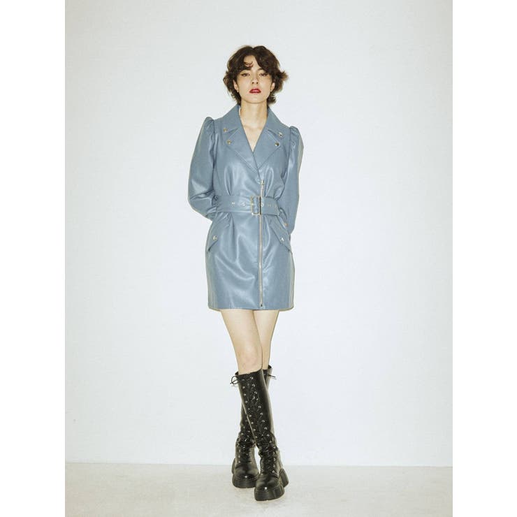 ライダースミニワンピース[品番：MKSW0039721]｜jouetie（ジュエティ