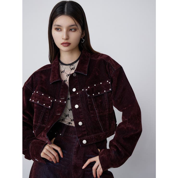 フロッキーデニムジャケット【セット販売対象】[品番：MKSW0065716