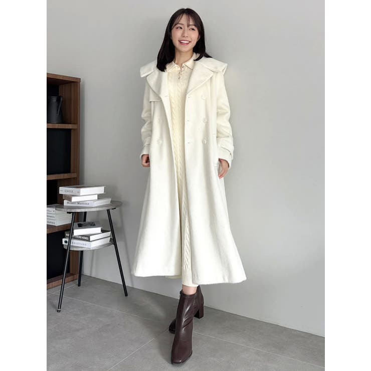 セーラービッグカラーコート[品番：MKSW0067158]｜dazzlin（ダズリン