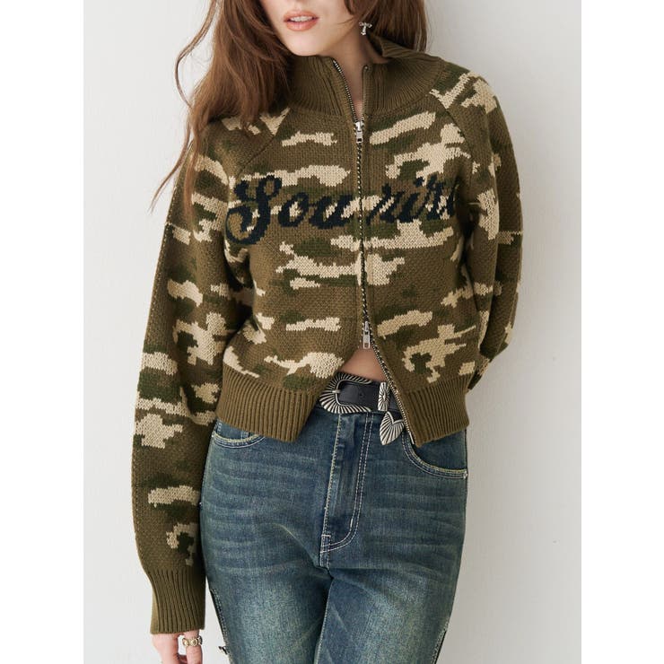 コンパクトジャガードニットトップス[品番：MKSW0068134]｜EVRIS