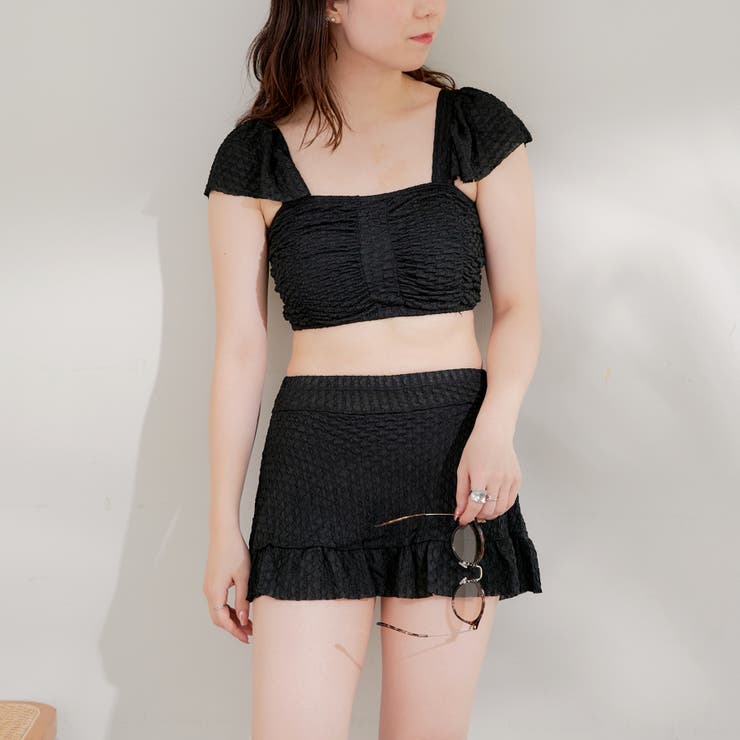 Web限定】肩フリル水着[品番：OLOW0013423]｜RMAF NICE CLAUP / OLIVE