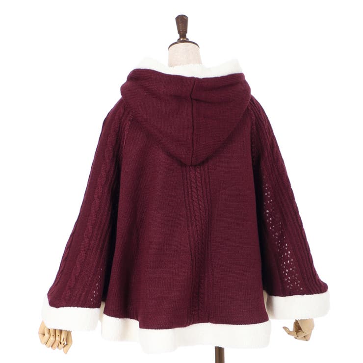 裏ボアニットポンチョ[品番：IGAW0001032]｜axes femme（アクシーズ