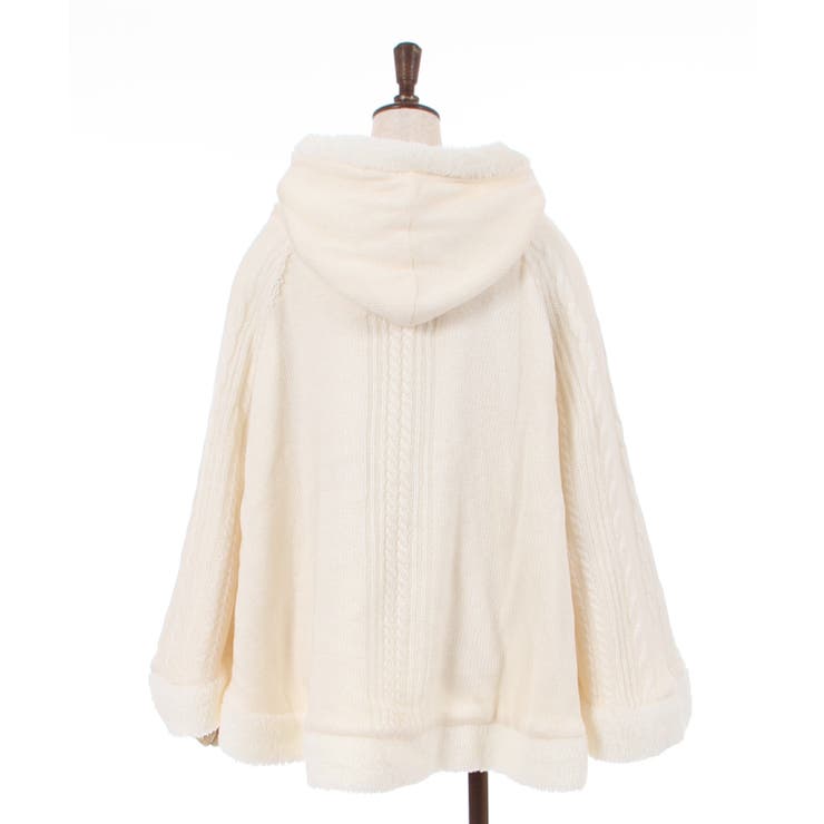 裏ボアニットポンチョ[品番：IGAW0002502]｜axes femme（アクシーズ