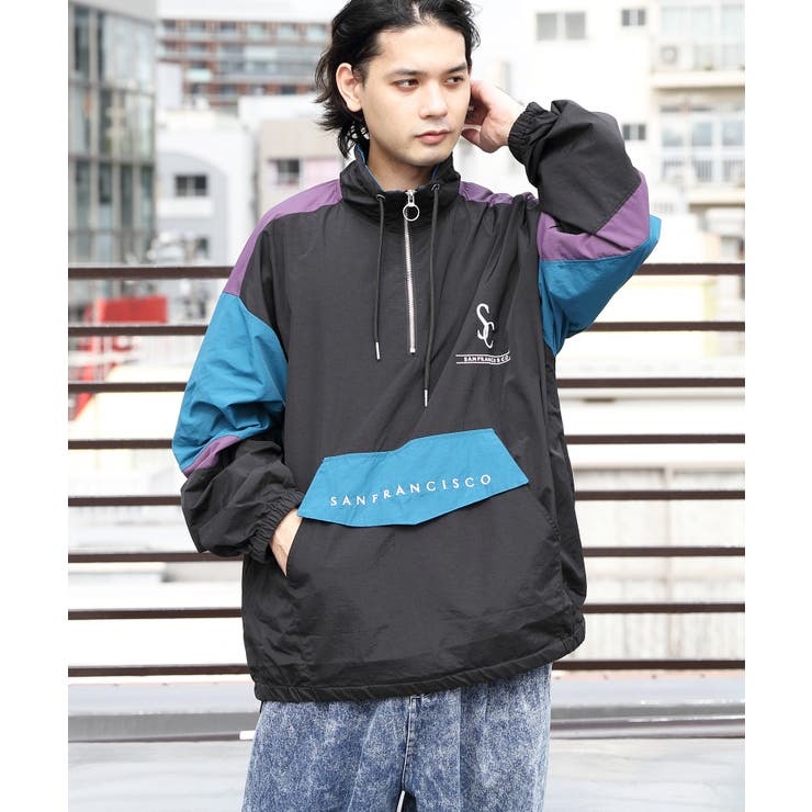 ナイロンブルゾン メンズ ハーフジップ[品番：EH000005875]｜8（eight