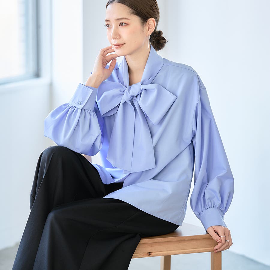 ブラウス ボウタイ ブラウス[品番：GW000004589]｜Growing Rich