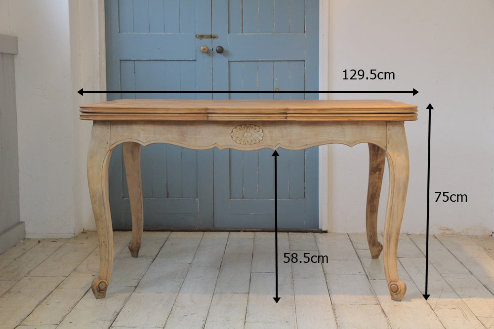 フランスで人気の剥離仕上げ1930年代ドローリーフテーブル フランス