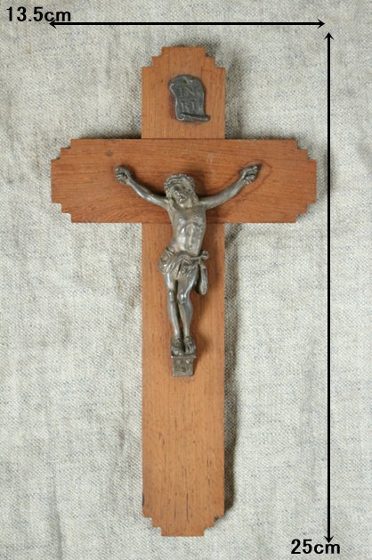 キリスト像の十字架（25x13.5cm） フランスアンティーク – チェルシー