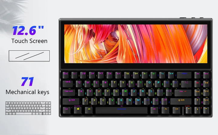 Kwumsy K2 USB Keyboard with 12.6-inch touchscreen