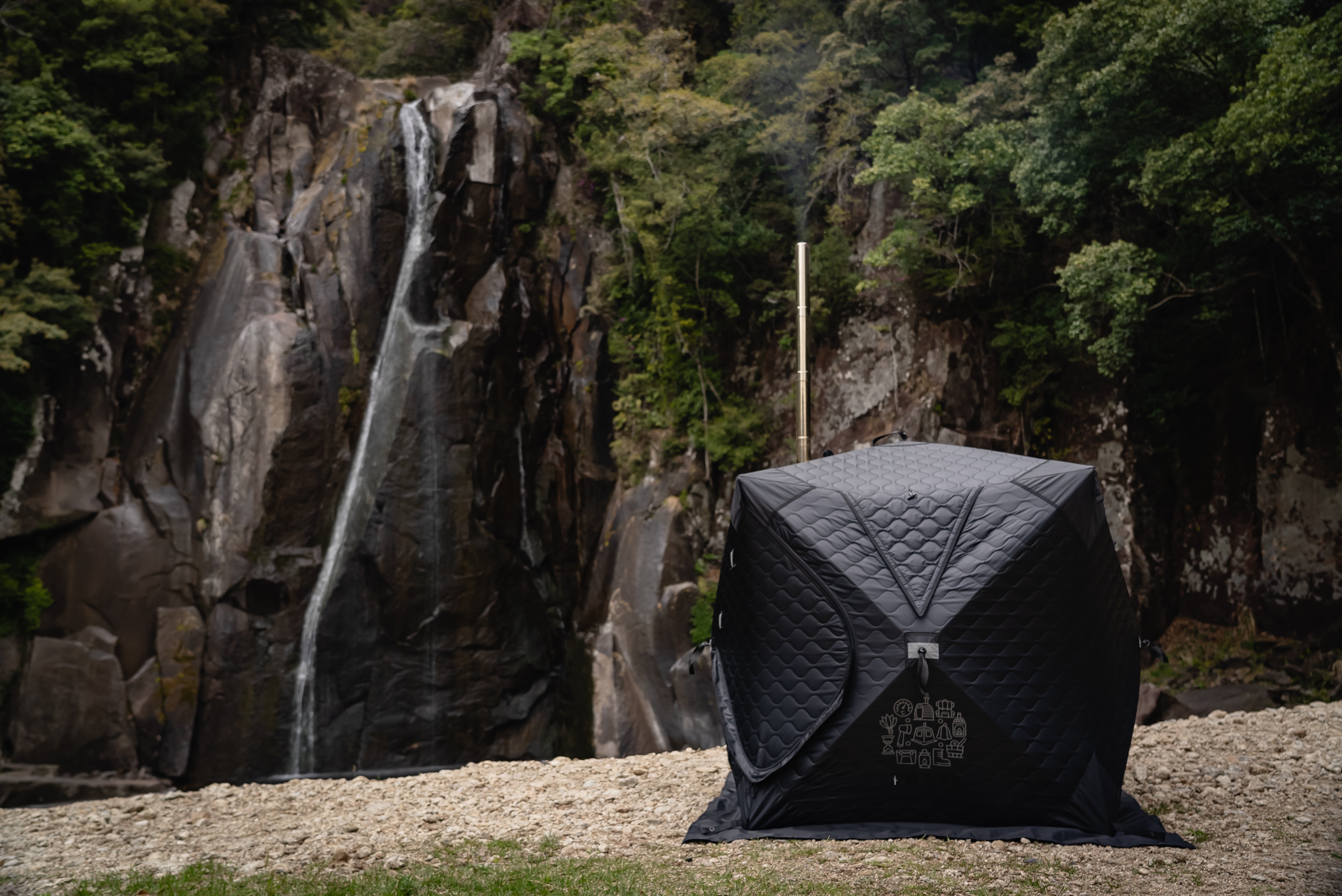 SAUNA TENT MINI2(サウナテントミニ2） HxGN BLACK 1人～2人用