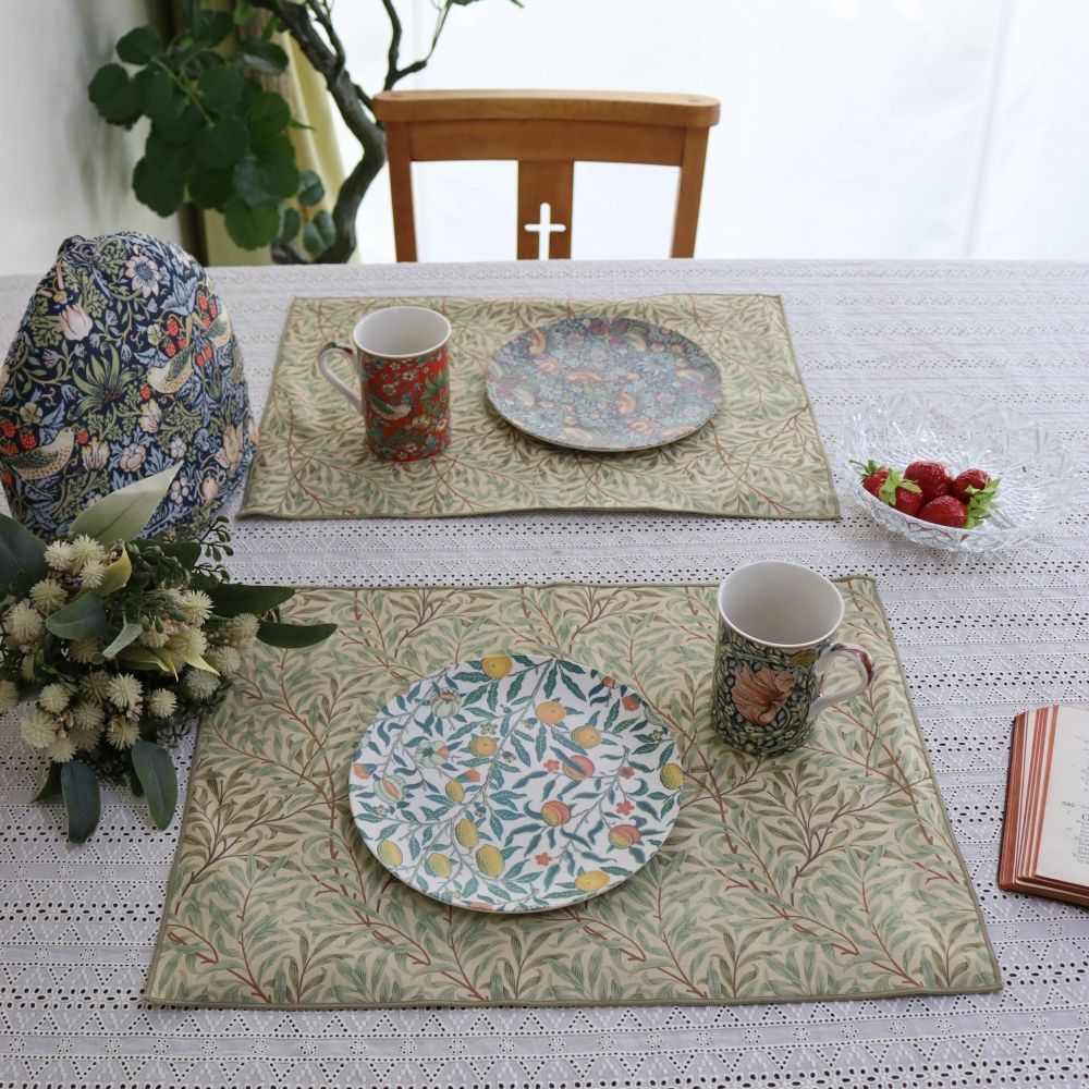 優しいモリス柄♪ 撥水ランチョンマット WILLOW BOUGH DI1-216092