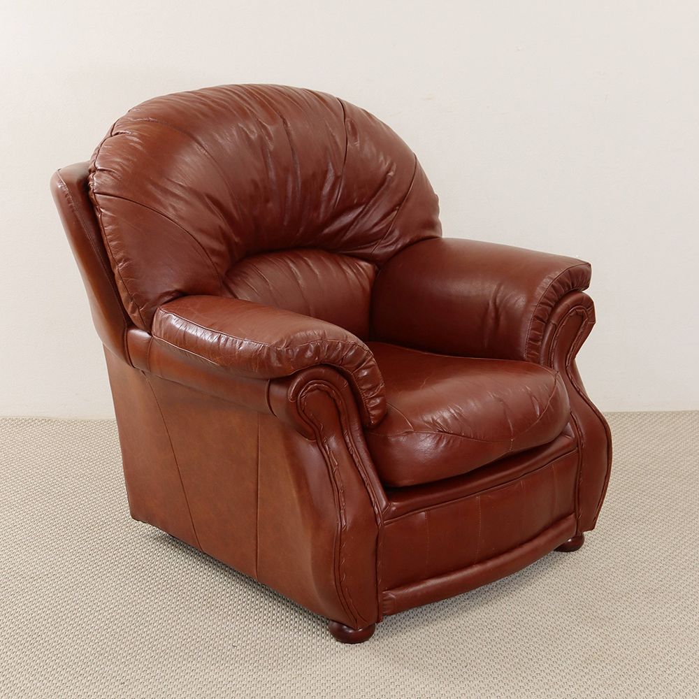 極上の座り心地を楽しんで♪ ソファ1人掛け VC110-238 – アンティーク