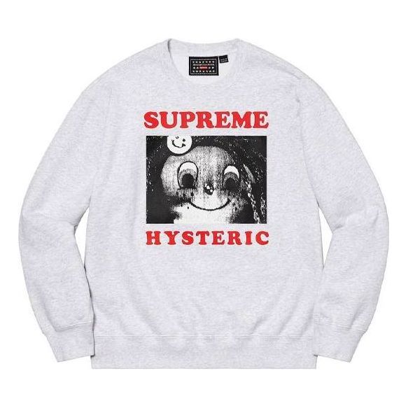 Supreme x HYSTERIC GLAMOUR Crewneck 'White Black Red' SUP-SS21-539