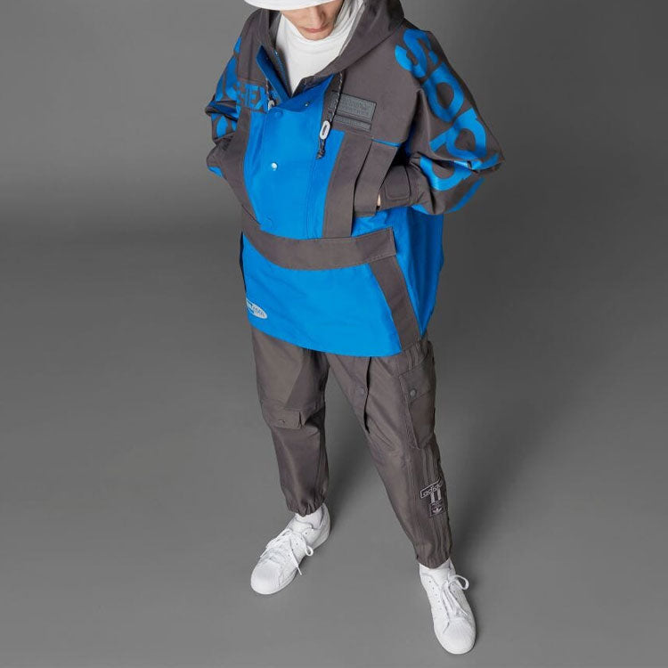 adidas originals Blue Version Series Alphabet Printing hooded Long