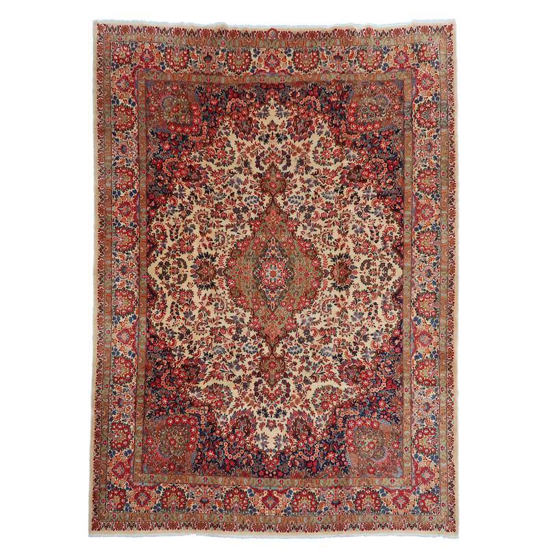 アンティク・ペルシャ絨毯ムード産1900年代／394×297cm（FX-22087